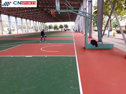 SPU Flooring Painting Liquid Coating Sports Court Flooring For Basketball Court Flooring