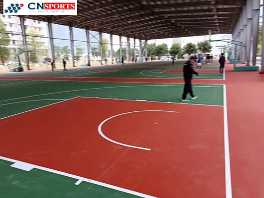 SPU Flooring Painting Liquid Coating Sports Court Flooring For Basketball Court Flooring