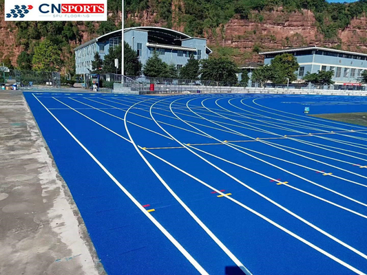 Easy Maintenance UV Resistant Synthetic rubber Running Track Slip Resistant