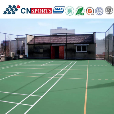 Anti Slip High Performance Cushion Rebounce Safety Protection Acrylic Painting Tennis Court Flooring