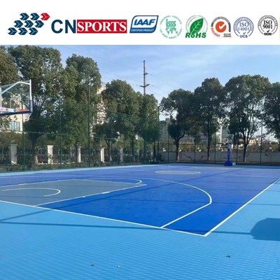 IAAF Approved Synthetic Silicon PU Coating Acrylic Paint Basketball Court Sports Flooring