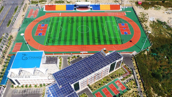 RoHS High UV Resistance Rubber Running Track Non Toxic 13mm