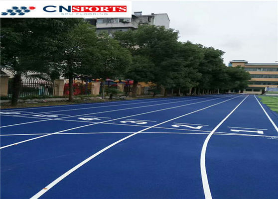 Anti UV PU Running Track Recycled SBR Rubber Wear Resistance Runway Flooring