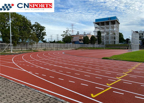 CE PU Rubber Running Track Weather Resistance Sandwich System Running Track