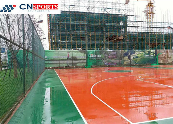ISO Synthetic Basketball Court Flooring Iscolour Resistance