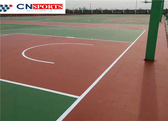 Classic Green Outdoor Sport Court Flooring Soundproof