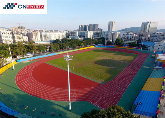 Rubber Playground Running Track 13mm School Running Track Sandwich System