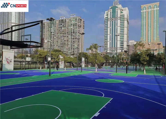 ISO Synthetic Basketball Court Flooring Shock Absorbing